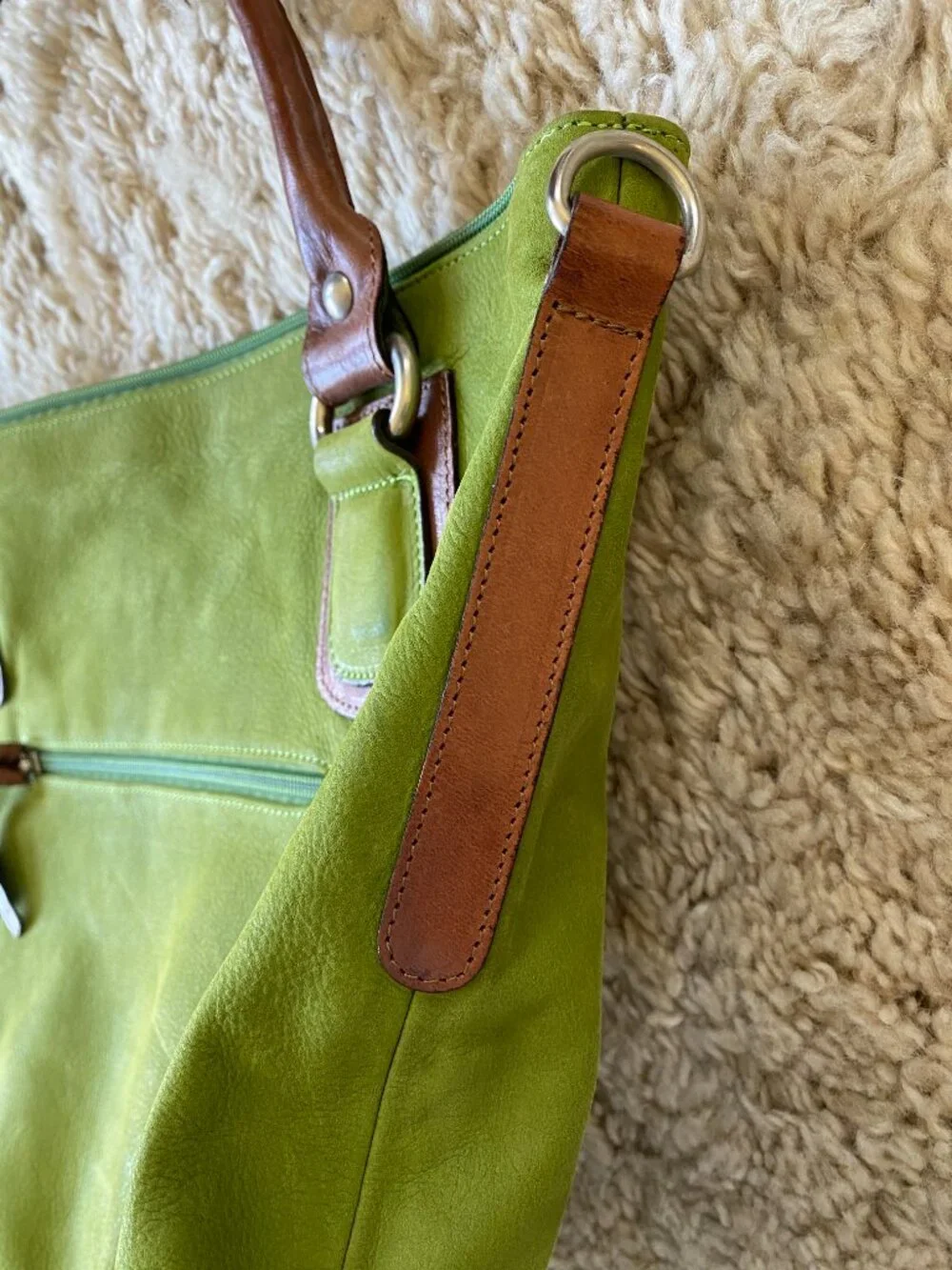 Letorri Leather Handbag Made in Italy - Picture 14 of 15